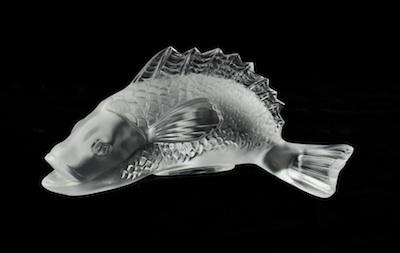 A Baccarat Fish Paperweight Cast