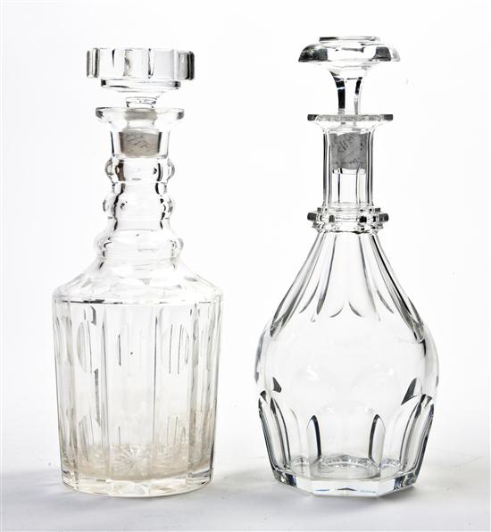 * A Baccarat Glass Decanter of