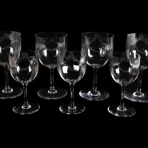 A Baccarat Glass Part Stemware