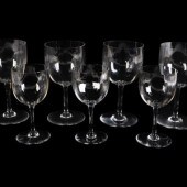 A Baccarat Glass Part Stemware