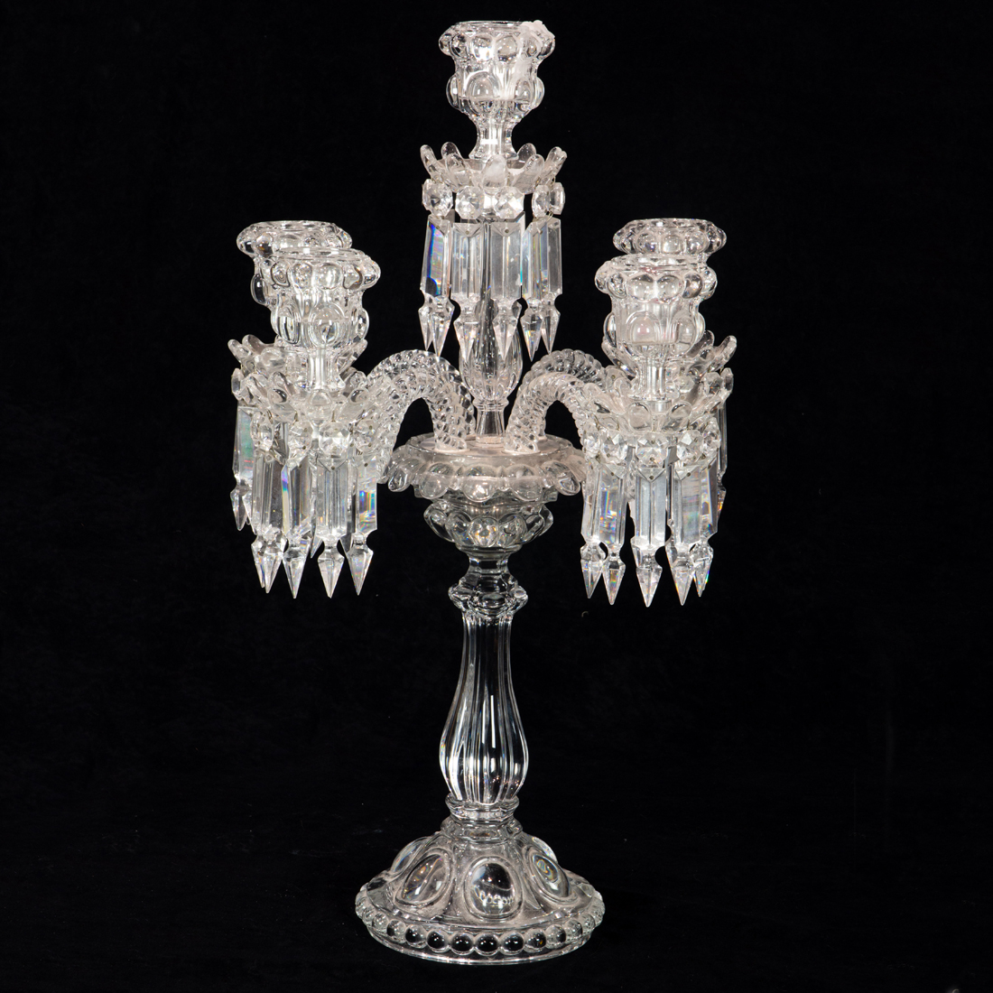 A BACCARAT MOLDED GLASS