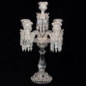 A BACCARAT MOLDED GLASS FIVE-L