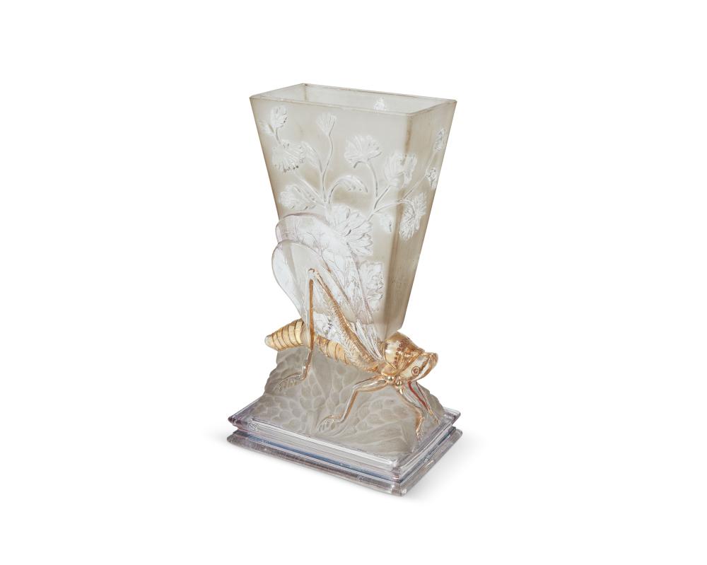A BACCARAT MOLDED GLASS