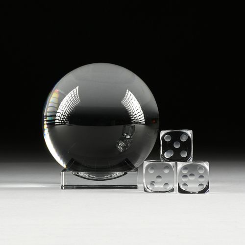 A BACCARAT "SIRIUS" CRYSTAL BALL