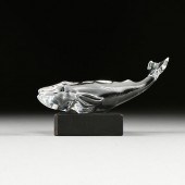 A BACCARAT WHALE PAPERWEIGHT,