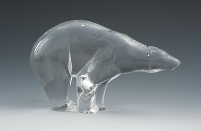 A Baccarrat Figurine of a Polar
