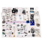 A BAG OF ASSORTED GEMSTONES<br