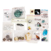 A BAG OF ASSORTED GEMSTONES<br