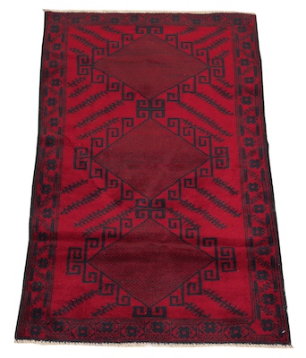 A Balouch Carpet Strong design in