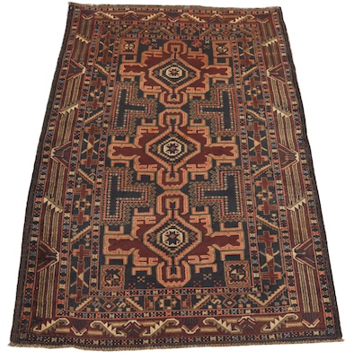 A Balouch Carpet Tightly wove