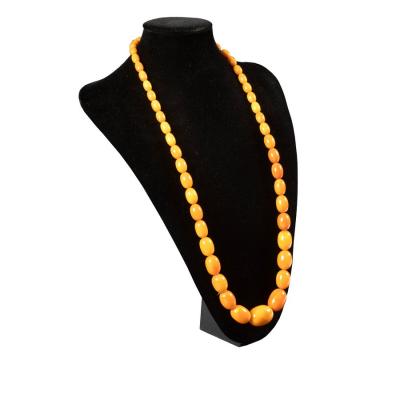 A Baltic amber necklace of