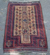 A Baluch prayer rug with centr