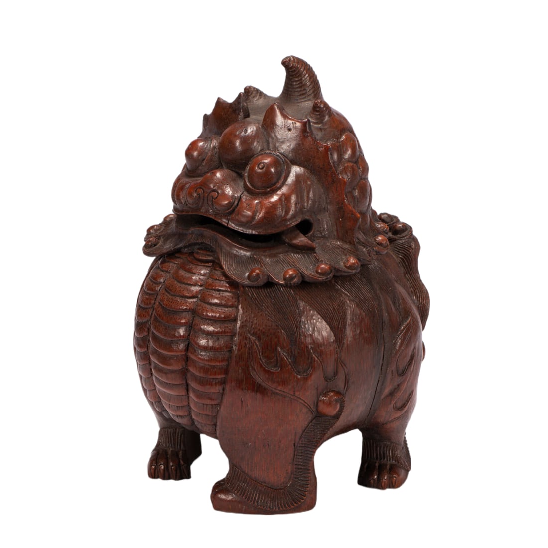 A BAMBOO CARVING INCENSE BURNER