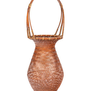 A Bamboo Flower Arranging Basket
