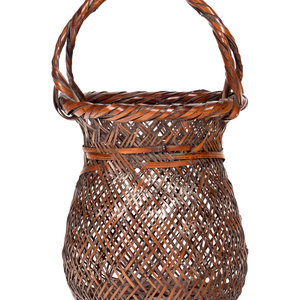 A Bamboo Flower Arranging Basket