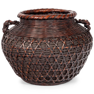 A Bamboo Flower Arranging Basket