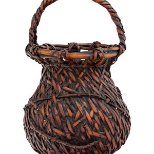 A Bamboo Flower Arranging Basket