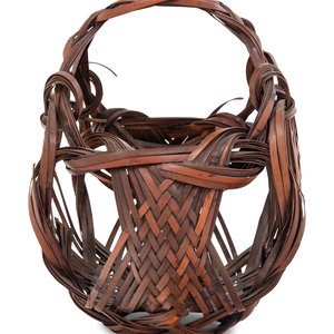 A Bamboo Flower Arranging Basket