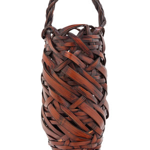 A Bamboo Flowering Arranging Basket