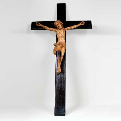 A Baroque Carved Pine Corpus