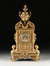 A BAROQUE REVIVAL GILT BRONZE