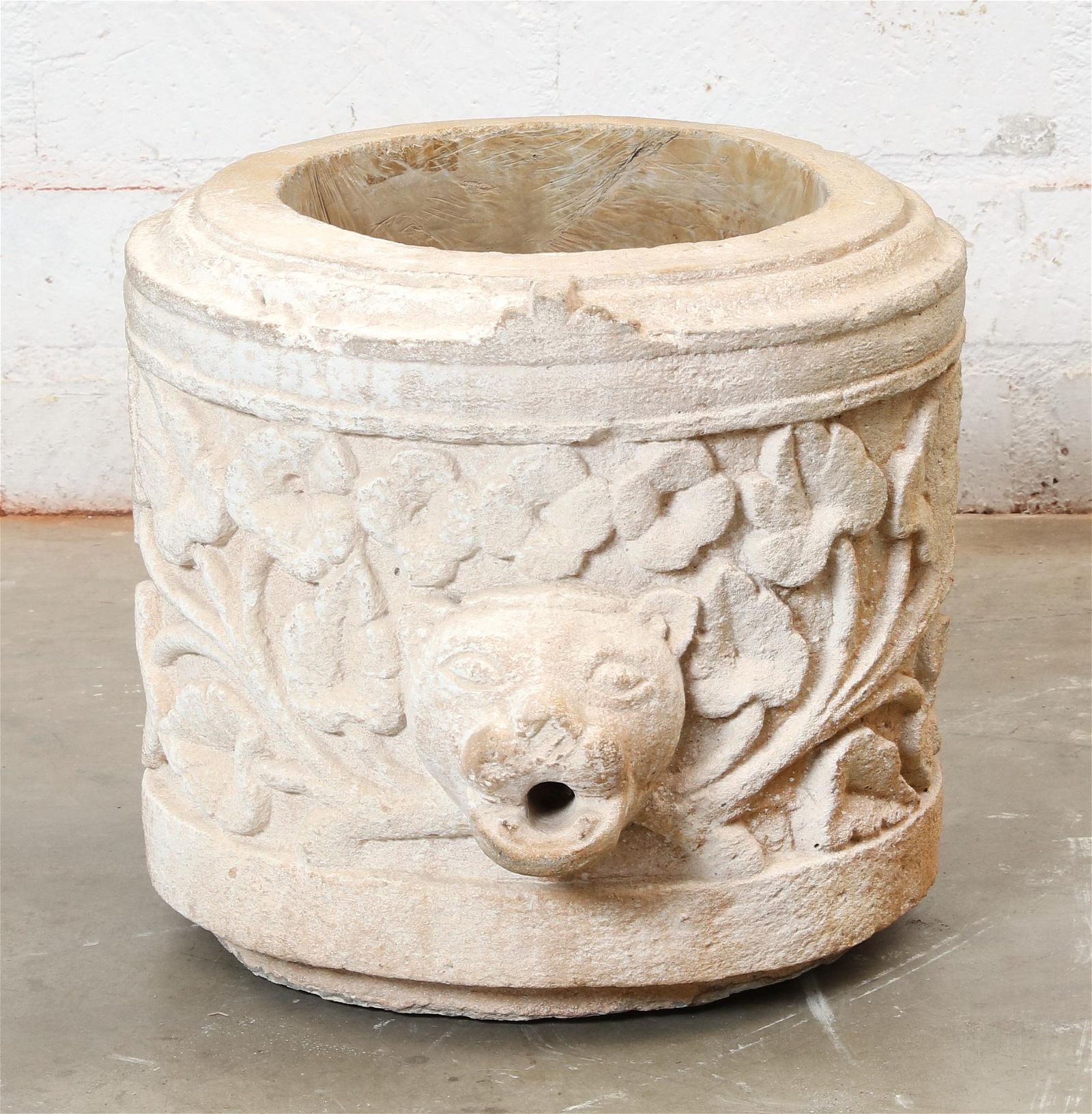 A BAROQUE STYLE CAST STONE