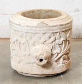 A BAROQUE STYLE CAST STONE FOU