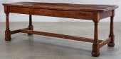 A BAROQUE STYLE ELM AND OAK RE