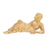 A BAROQUE STYLE GILTWOOD FIGUR