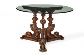 A BAROQUE STYLE  HARDWOOD AND