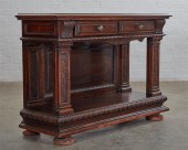 A BAROQUE STYLE  HARDWOOD BUFF