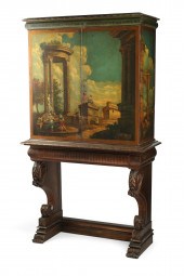 A BAROQUE STYLE PAINT DECORATE