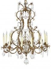 A BAROQUE STYLE TWELVE LIGHT C