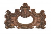 A BAROQUE STYLE WALNUT OVERMAN