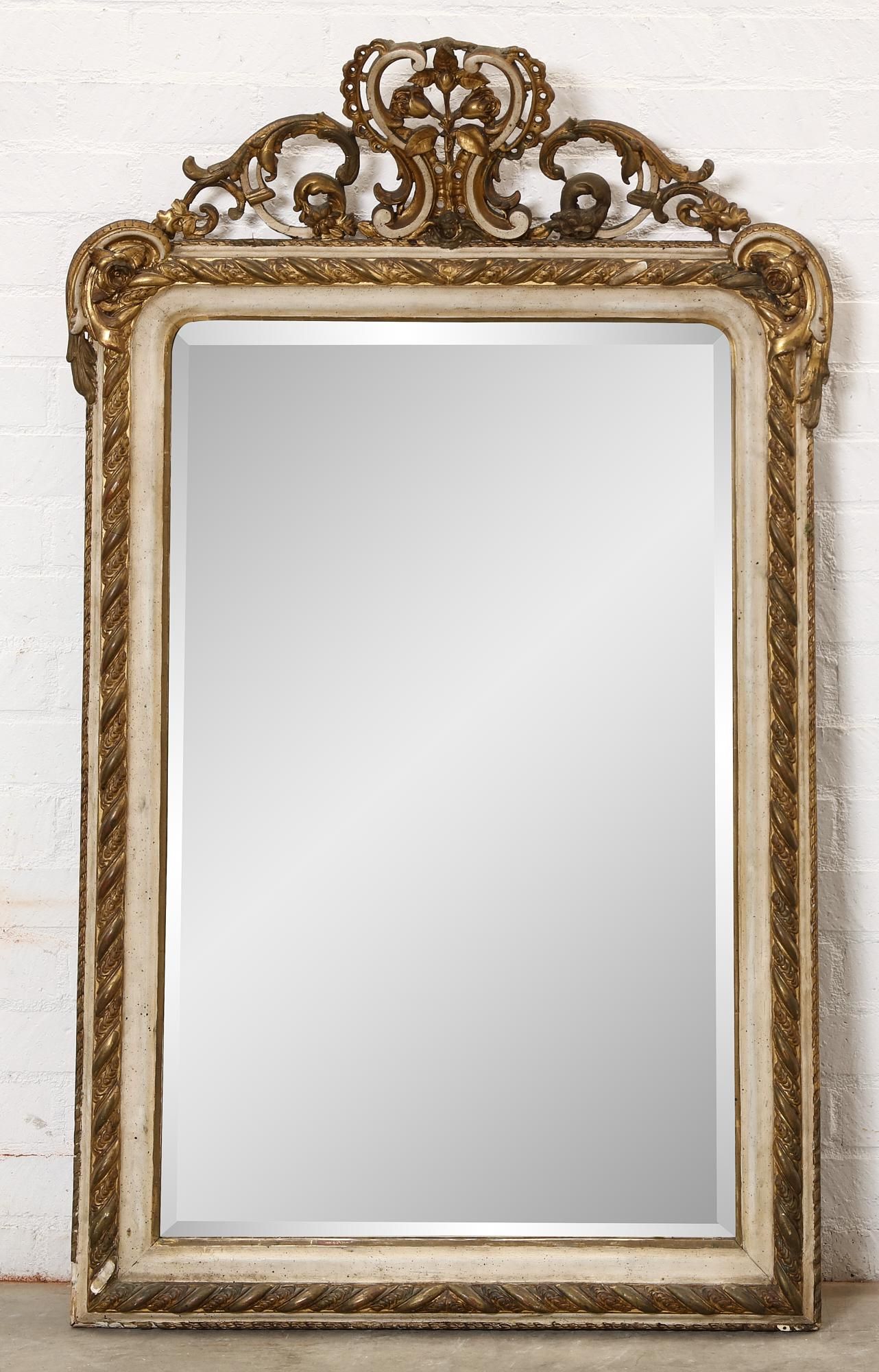 A BAROQUE STYLE WHITE PAINTED