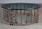 A BAROQUE STYLE WROUGHT IRON C