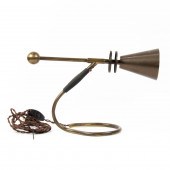 A BAUHAUS STYLE PATINATED META