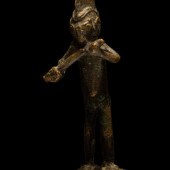 A Baule Bronze Standing Figure