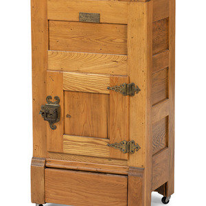 A Bay State Mfg. Co. Oak Ice Box