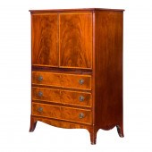A BEACON HILL INLAID MAHOGANY