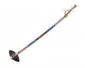 A BEADED HIDE AND STONE WAR CL