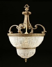 A BEAUX ARTS GILT BRONZE AND C