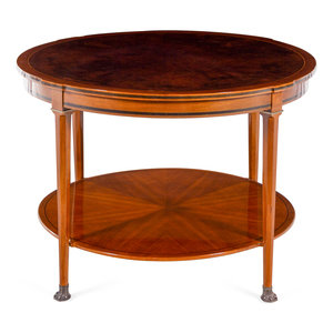 A Belgian Bronze Mounted Two-Tier