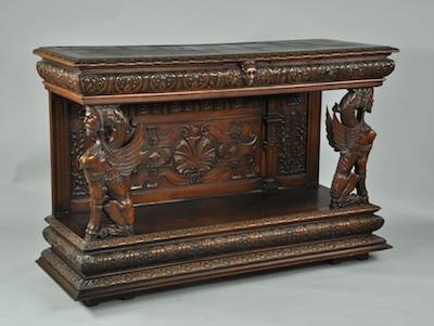 A Belgian Carved Sideboard, ca.