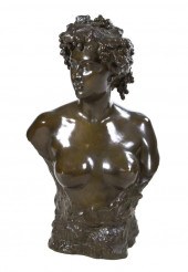 A Belgium Bronze Bust Jef Lamb