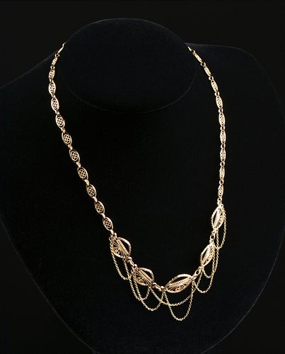 A BELLE ÉPOQUE 18K YELLOW GOLD