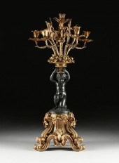 A BELLE ÉPOQUE GILT AND PATINA