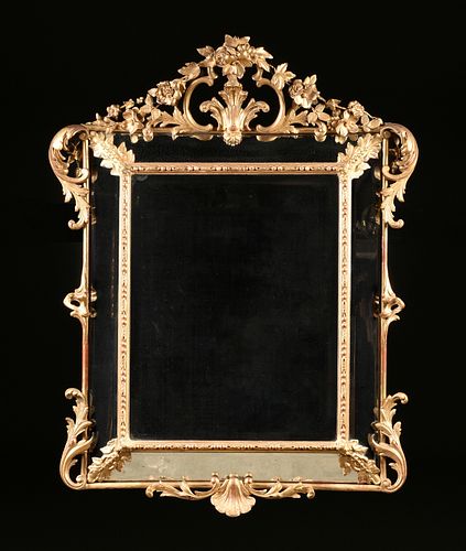 A BELLE ÉPOQUE PARCEL GILT GESSO