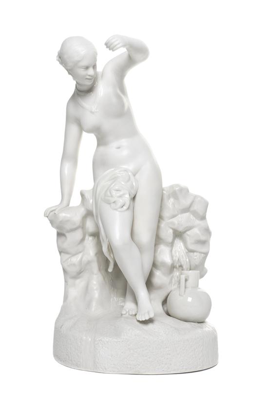A Belleek Porcelain Figure