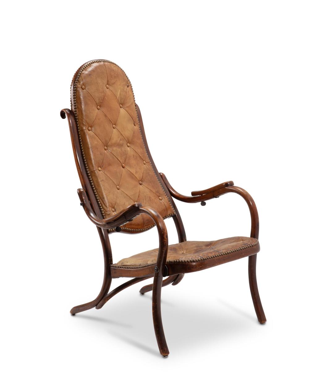 A BENTWOOD FOLDING ARMCHAIRA